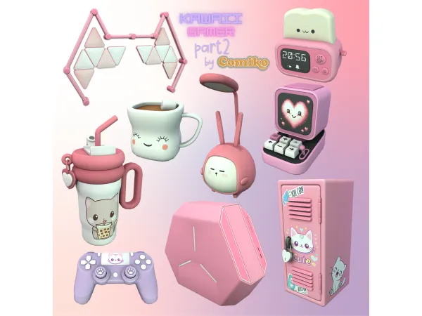 Maxis Match Kawaii Gamer Part 2 - The Sims 4 Custom Content