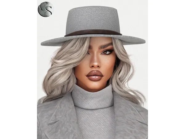Alpha CAMUFLAJE Shades Of Gray Collection Hat - The Sims 4 Custom Content