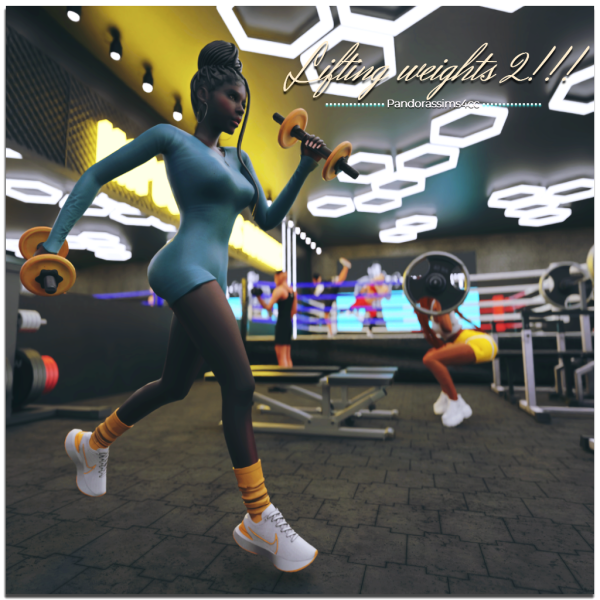 Mix Lifting weights 2 by pandorassims4cc - The Sims 4 Custom Content