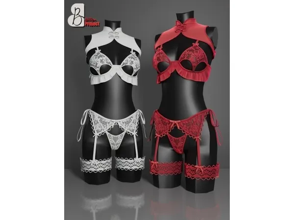 Alpha BillionProject Livy Lingerie - The Sims 4 Custom Content