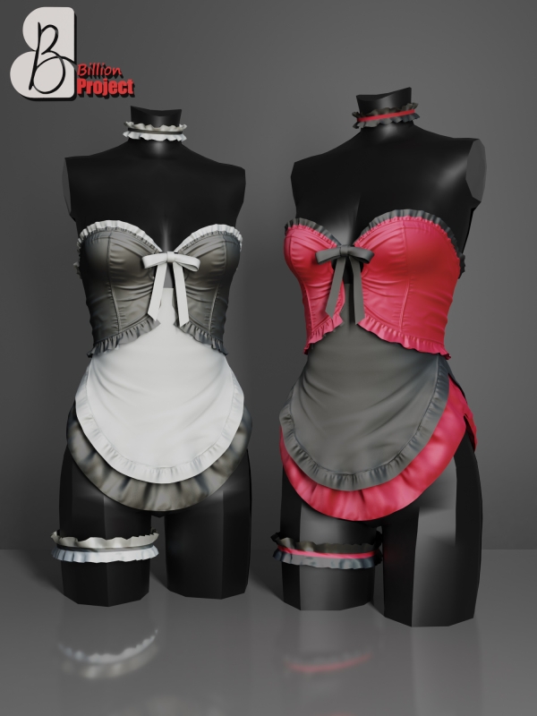 Alpha BillionProject Marika Maid by billion_project666 - The Sims 4 Custom Content