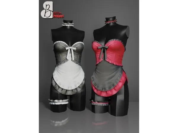 Alpha BillionProject Marika Maid - The Sims 4 Custom Content