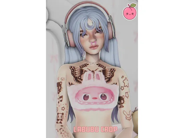 Alpha Labubu Crop by Plumii - The Sims 4 Custom Content