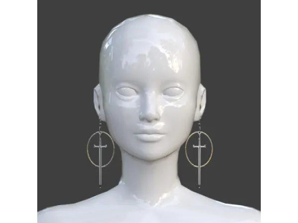 Alpha SWORDEARRING by DIU0DIU - The Sims 4 Custom Content