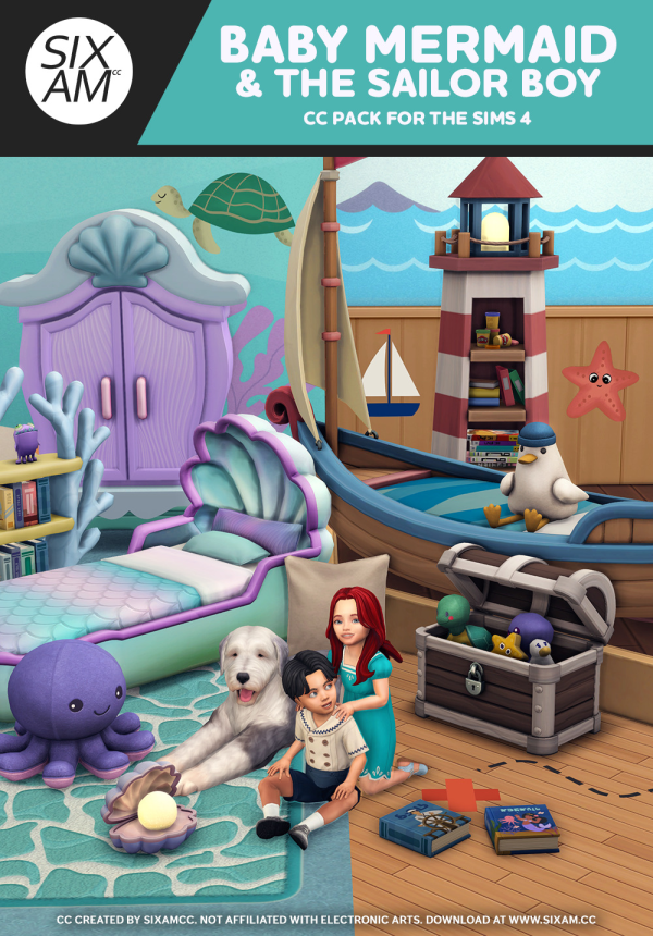Maxis Match Baby Mermaid The Sailor Boy by simsfinds - The Sims 4 Custom Content