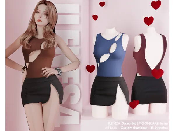 Mix ILN Seonu Set - The Sims 4 Custom Content