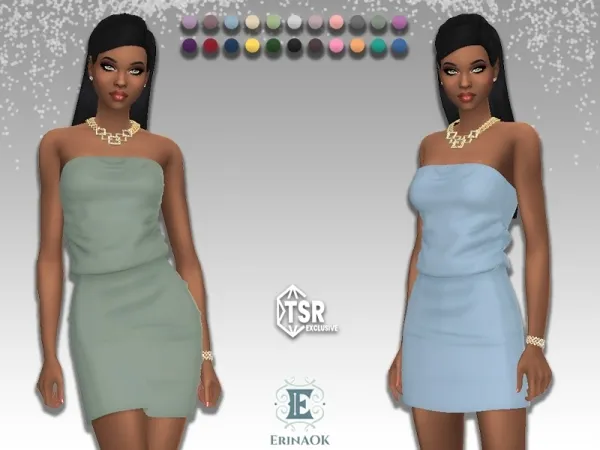 Maxis Match erinaok womens dress 061125 - The Sims 4 Custom Content