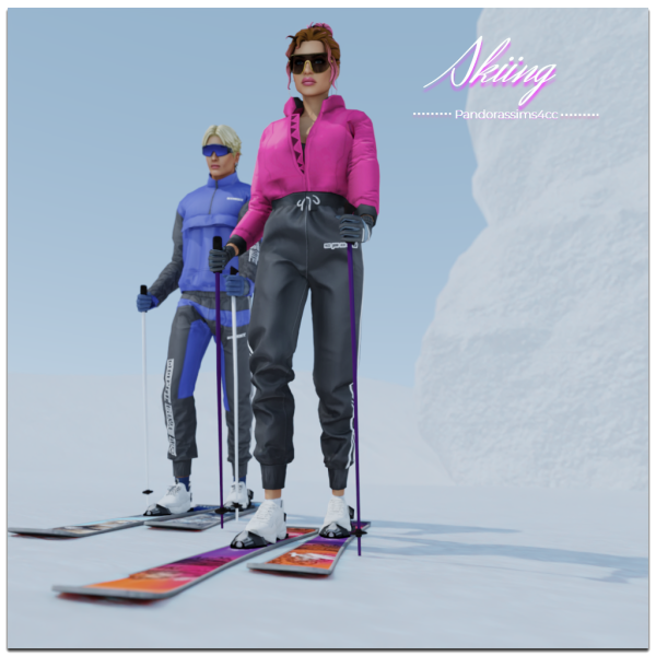Mix Skiing by pandorassims4cc - The Sims 4 Custom Content