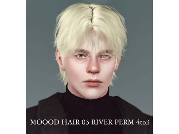 Ladybughome_MOOOD_HAIR_03_RIVER PERM 4to3 - The Sims 3 Custom Content