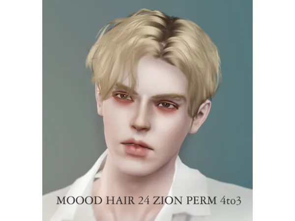 Ladybughome_MOOOD_HAIR_24_ZION PERM 4to3 - The Sims 3 Custom Content