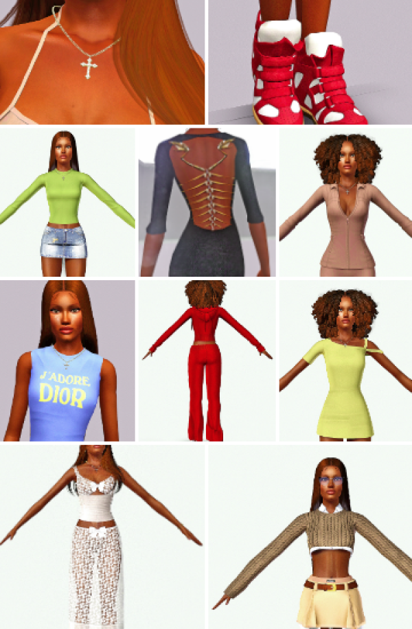 the girls sets by simsfinds - The Sims 3 Custom Content