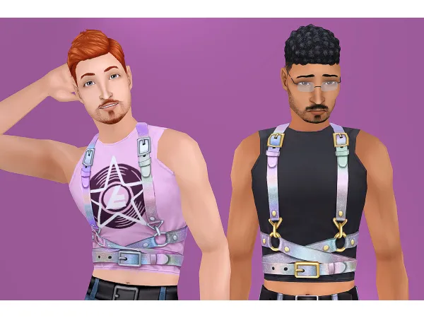 4t2 EP16 Crop Harness AM by simsfinds - The Sims 2 Custom Content