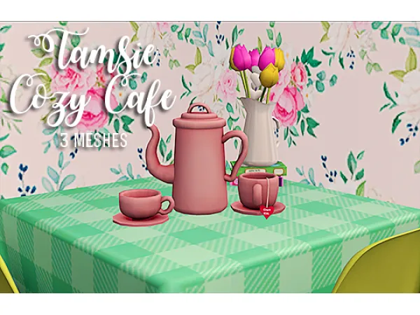 [ ] 4t2 tamsie cozy cafe set by linacheries - The Sims 2 Custom Content
