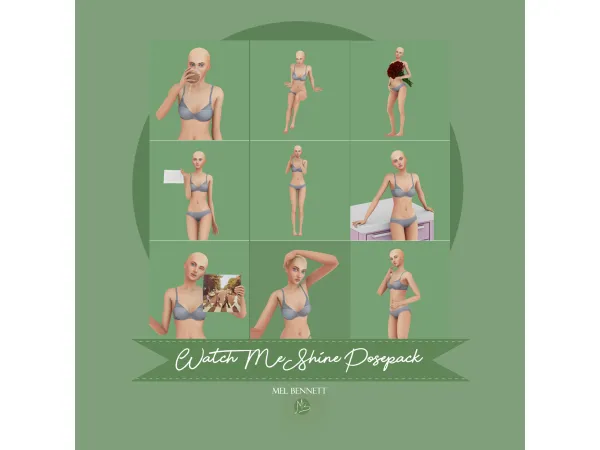 Mix Watch Me Shine Posepack - The Sims 4 Custom Content