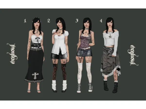 Alpha dianeu2019s lookbook by exghoul - The Sims 4 Custom Content