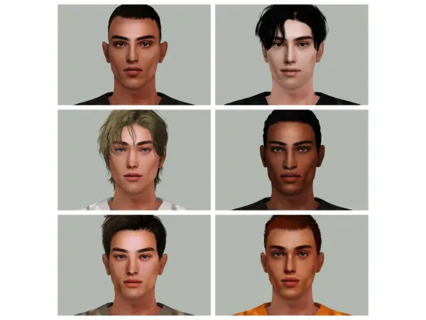 Male face masks eyebrows sims by SourLemonSimblr - The Sims 3 Custom Content