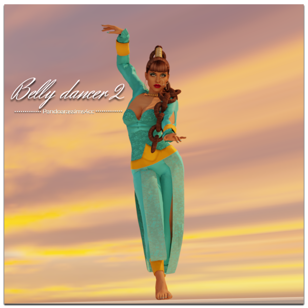 Mix Belly dancer 2 by pandorassims4cc - The Sims 4 Custom Content