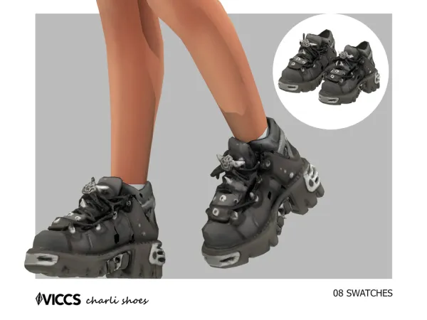 Alpha (FILE) VICCS_ CHARLI SHOES (TEEN ELDER) - The Sims 4 Custom Content