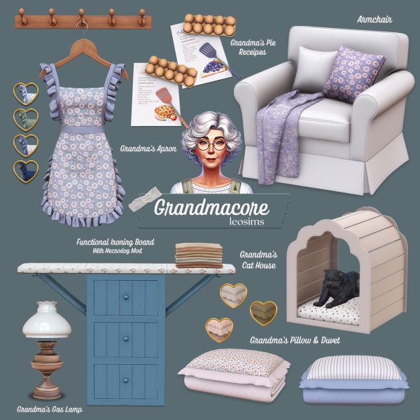 Maxis Match Grandmacore by leosims4cc - The Sims 4 Custom Content
