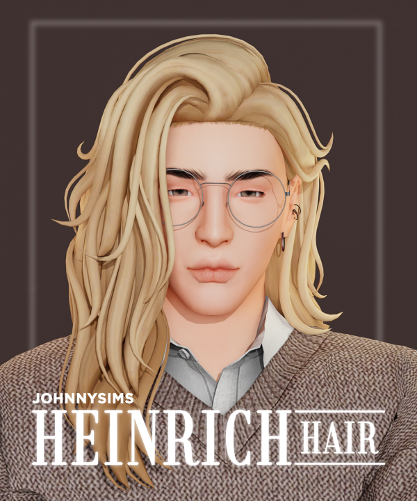 Maxis Match Heinrich Hair by simsfinds - The Sims 4 Custom Content
