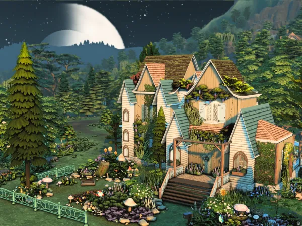Maxis Match Enchanted Light Home - The Sims 4 Custom Content