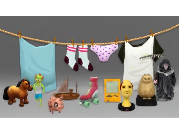 Alpha CLUTTER by Jennifer Jennisims - The Sims 4 Custom Content