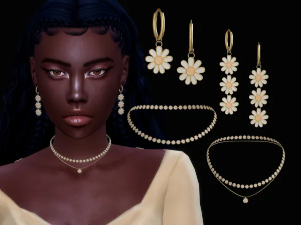 Alpha Daisy Set - The Sims 4 Custom Content