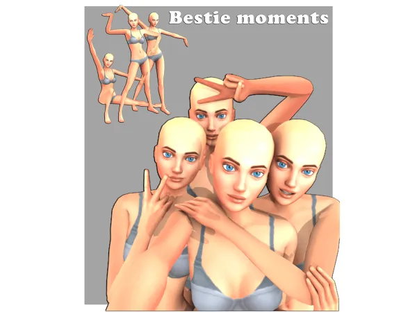 Mix Bestie moments by Meow_creator - The Sims 4 Custom Content