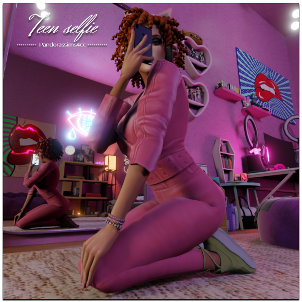 Mix Teen selfie by pandorassims4cc - The Sims 4 Custom Content