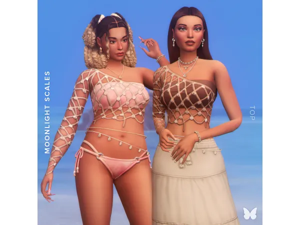 Maxis Match Moonlight Scales Top by joliebean - The Sims 4 Custom Content