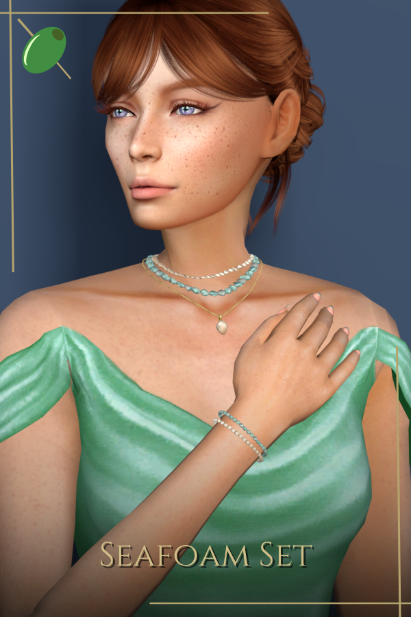 Mix Seafoam Set by pitted0live - The Sims 4 Custom Content