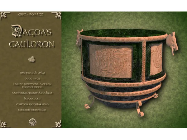 Maxis Match Dagdau2019s Cauldron (conversion) by Vintagesimstress - The Sims 4 Custom Content