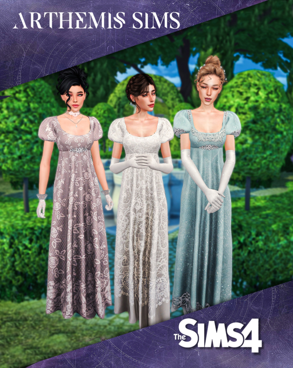 Alpha RegencyCollection BallGown by simsfinds - The Sims 4 Custom Content