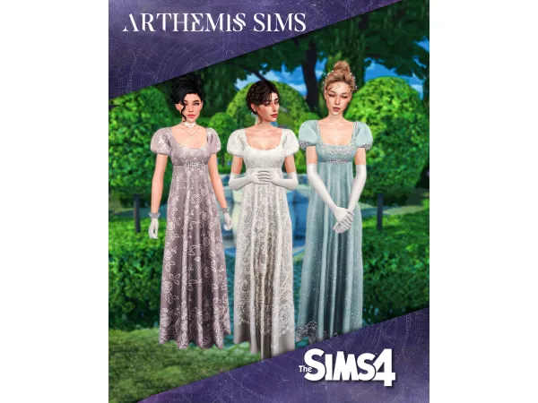 Alpha RegencyCollection BallGown by ArthemisSims - The Sims 4 Custom Content