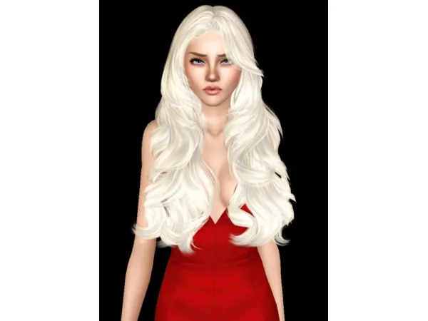 Wings ES0108 Long Wavy Curl Hair by melsts3cc - The Sims 3 Custom Content