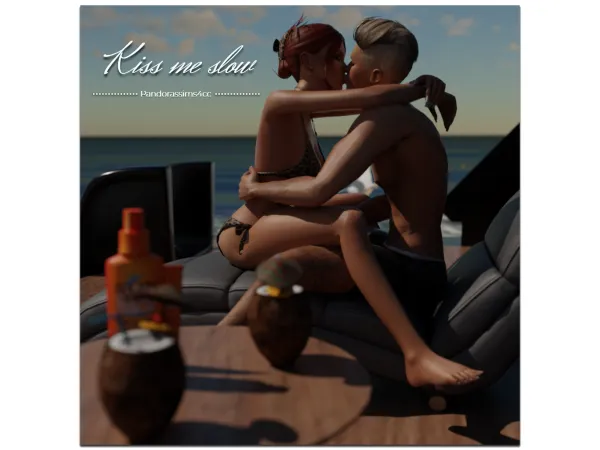 Sims 4 Alpha Poses Animadas CC: Kiss Me Slow