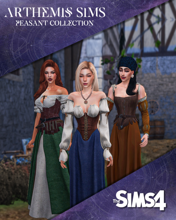 Alpha Peasant Collection by simsfinds - The Sims 4 Custom Content