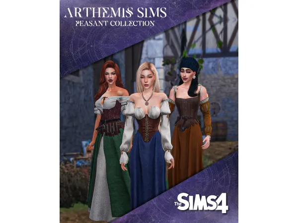 Alpha Peasant Collection by Arthemissims - The Sims 4 Custom Content