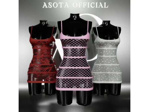 Sims 4 [ASOTA OFFICIAL] Carlyn Short Dress