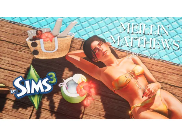 Meillin Matthews Sim Download by plumbskat - The Sims 3 Custom Content