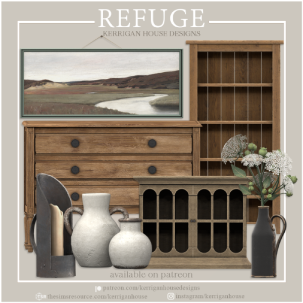 [KHD] Refuge Set by simsfinds - The Sims 3 Custom Content
