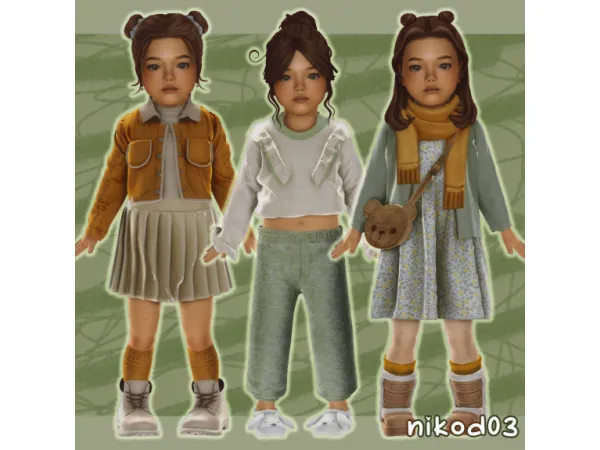 Alpha Lookbook for toddlers 3 by Nikod03 - The Sims 4 Custom Content