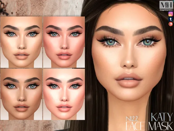 Alpha Katy Face Mask N122 - The Sims 4 Custom Content
