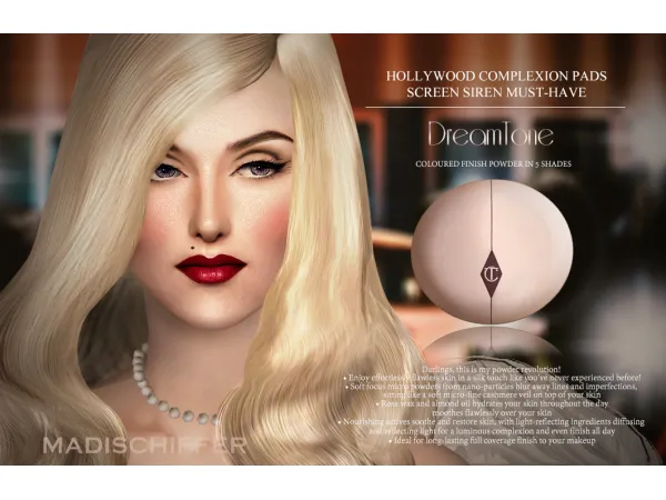 SCREEN SIREN Makeup Kit ft NEW DreamTone by mazexworld - The Sims 2 Custom Content