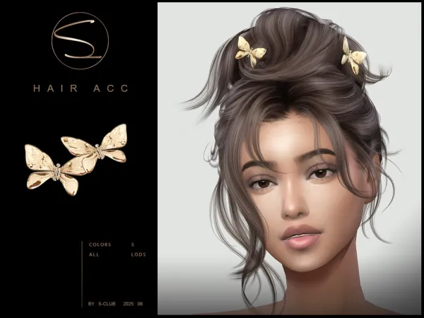 Alpha S Club_0206 ACCESSORIES BUTTERFLY Club by S - The Sims 4 Custom Content