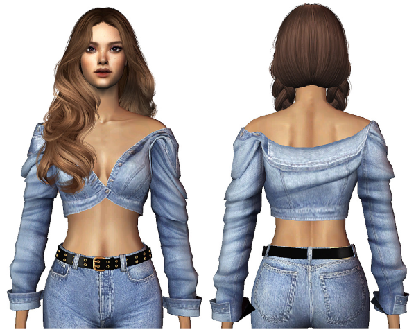 Liss NewBaseBody top by simsfinds - The Sims 2 Custom Content