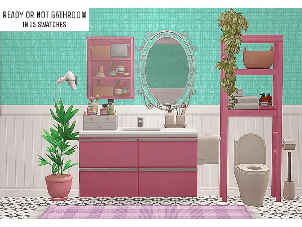 [ ] ready or not bathroom recolors by linacheries - The Sims 2 Custom Content