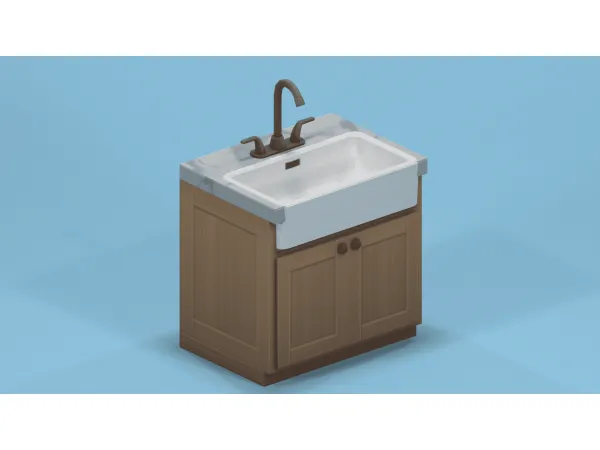 Maxis Match Sink Simple by jsdpk - The Sims 4 Custom Content