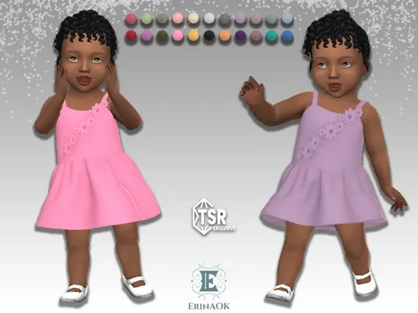 Alpha erinaok infant dress 062125 - The Sims 4 Custom Content