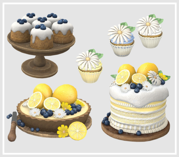 4T2 KHD Lemonette Set by simsfinds - The Sims 2 Custom Content